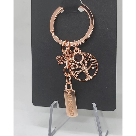 NA Narcotics Anonymous tree of life, gold live your dream keychain! Free goodie - Picture 2 of 5